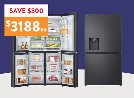 LG 637L Matte Black French-Door Fridge